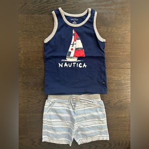 18 month boys nautica tank and shorts